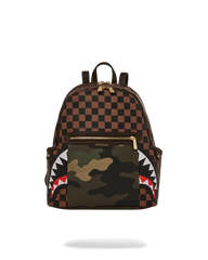 EXTERIOR GOLD ZIP POCKET SHARKS IN PARIS SAVAGE BACKPACK