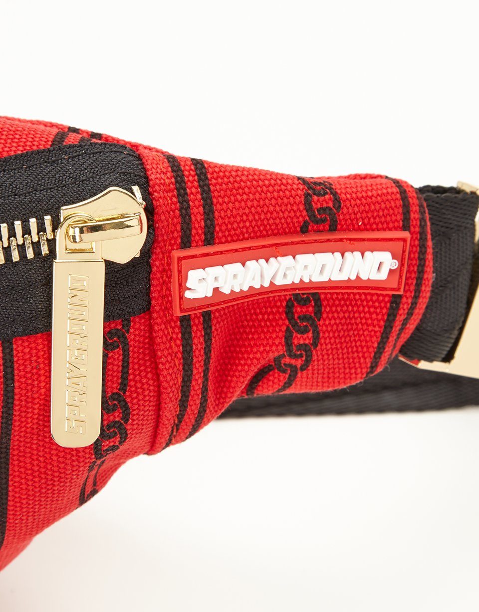 REVERSE SHARKS IN PARIS CROSSBODY (RED)