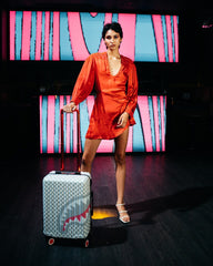 ROSE ALL DAY LA PALAIS SHARKNAUTICS HARDSHELL CARRY-ON LUGGAGE