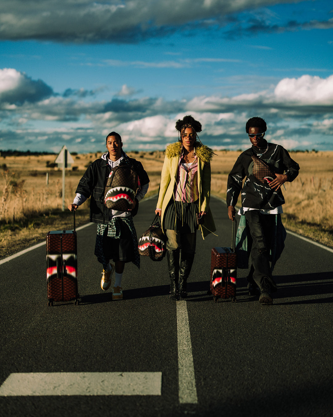 SHARKS IN PARIS BLUR EFFECT DUFFLE