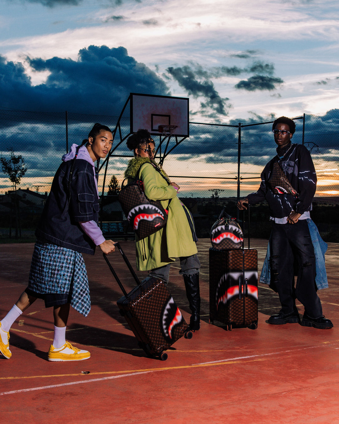 SHARKS IN PARIS BLUR EFFECT DUFFLE