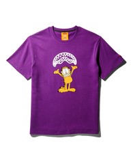 GARFIELD SHARKMOUTH GRAPHIC T-SHIRT (PURPLE)
